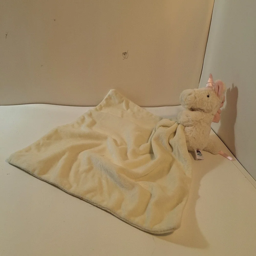 Jellycat Bashful Lamb Soother Lovey Security Blanket, Cream/Ivory, 13.5 in‎